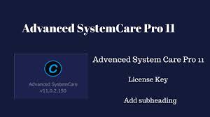 advanced systemcare 11 pro serial key free